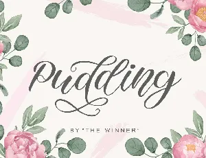 Pudding font