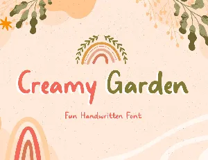 Creamy Garden font