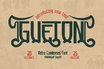 GUETONtrial font