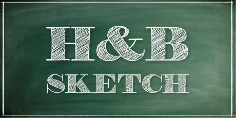 H&B Sketch Demo font