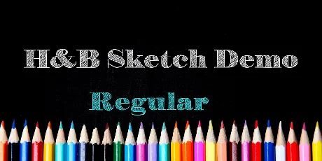 H&B Sketch Demo font