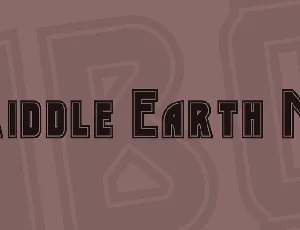 Middle Earth NF font