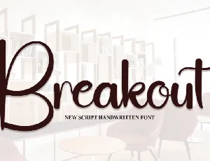 Breakout Script Typeface font