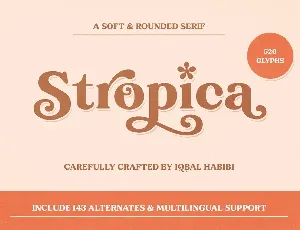 Stropica font