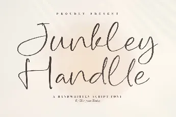 Junkley Handlle font