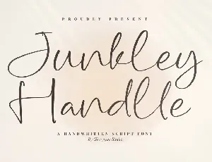 Junkley Handlle font