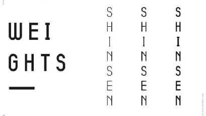 Shinsen Sans Serif font