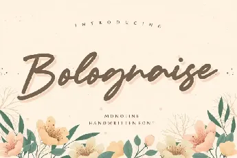 Bolognaise Monoline Handwritten font