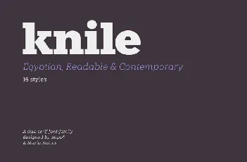 Knile Family font