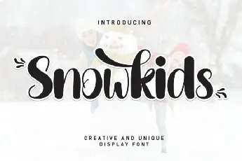 Snowkids Script font