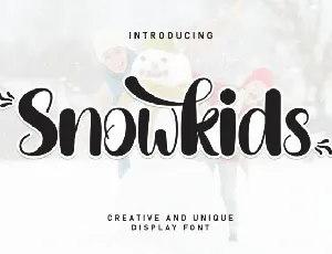 Snowkids Script font