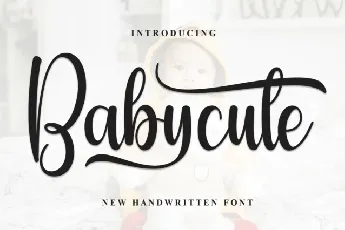 Babycute Script font