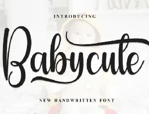 Babycute Script font