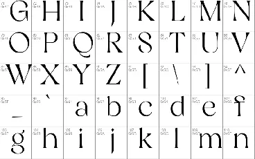 Restaglick font