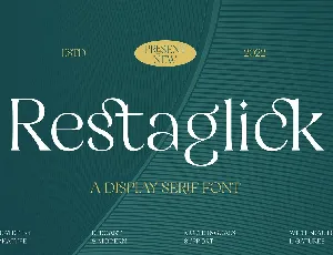 Restaglick font