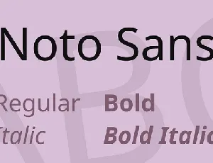 Noto Sans Family font