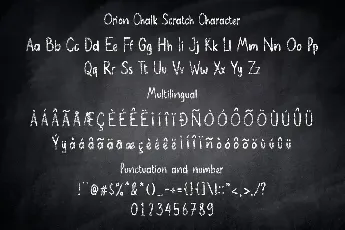 Orion Chalk Demo font