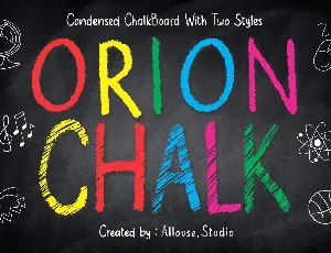 Orion Chalk Demo font