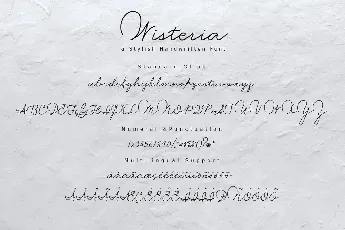 Wisteria font