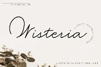 Wisteria font