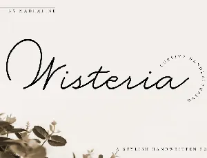 Wisteria font