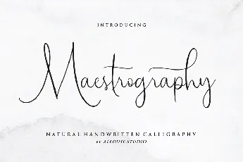 Maestrography font