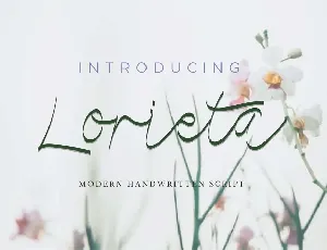 Lorieta DEMO font