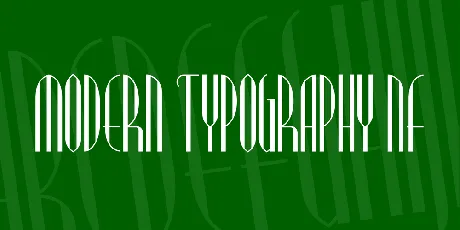 Modern Typography NF font