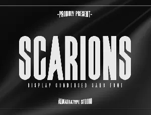 Scarions font