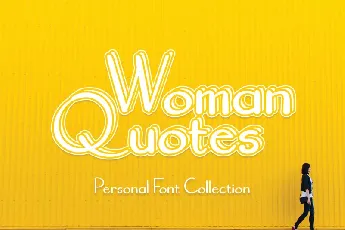 Woman Quotes font