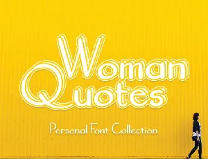 Woman Quotes font