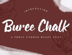 Buree Chalk Brush font