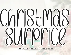 Christmas Surprise Script font