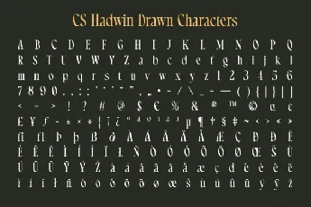 CS Hadwin Drawn font