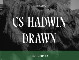 CS Hadwin Drawn font