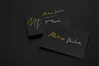 Marthinoul Signature font