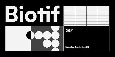 Biotif font