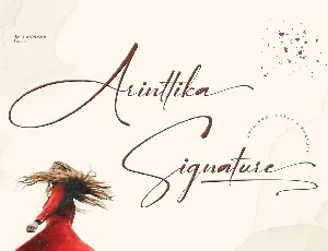 Arinttika Signature font