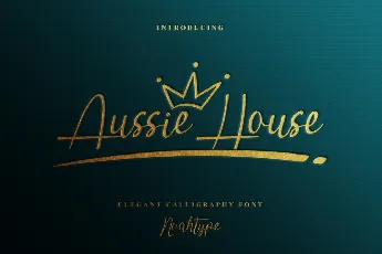 Aussie House Demo font
