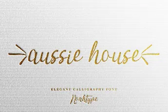 Aussie House Demo font