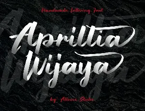 Aprillia Wijaya Demo Version font