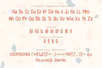 Cheerful Peach - Personal Use font