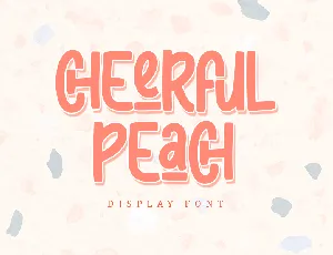 Cheerful Peach - Personal Use font