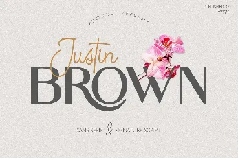 Justin Brown font