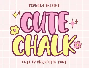 Cute Chalk Display font