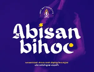 Abisan Bihoc trial font