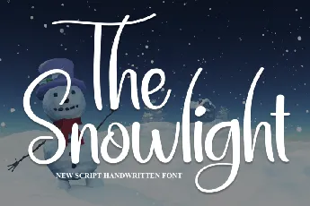 The Snowlight Script font