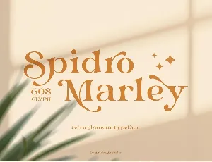 Spidro Marley font