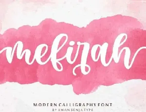 Mefirah Script font