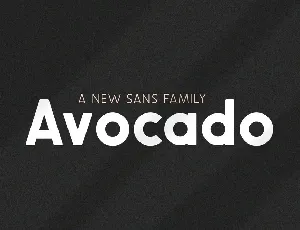 Avocado Sans font